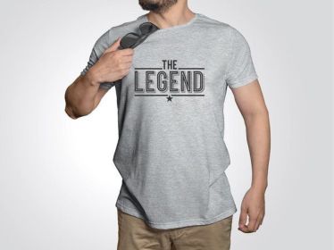 The Legend Dad Softstyle Tee (Color: Oxford Grey, size: 3X)