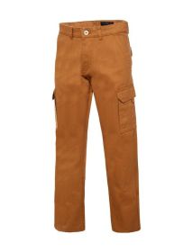 Men's Cargo Pants (Color: Khaki, size: 42)