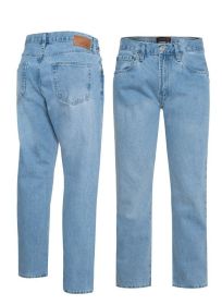 Men's Straight Leg Denim Jeans (Color: LSB, size: 34)