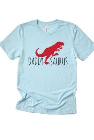 Daddy Saurus Tee (Color: Brown, size: L)