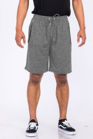 Weiv Marbled Active Running Shorts (Color: GREY, size: M)