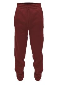 Weiv Solid Sweat Pant Joggers (Color: Burgundy, size: S)