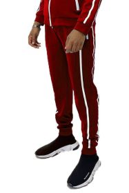 SWEAT PANT JOGGERS (Color: Red, size: L)