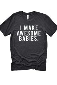 Awesome Babies Tee (Color: Blue, size: 2XL)