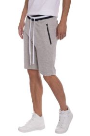 Weiv Mens French Terry Sweat Short (Color: GREY, size: 2XL)
