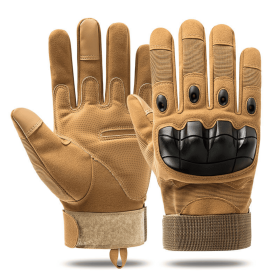 JupiterGear Unisex Airsoft Sports Gloves with Touchscreen Fingertip Capability (Color: Tan, size: XL)